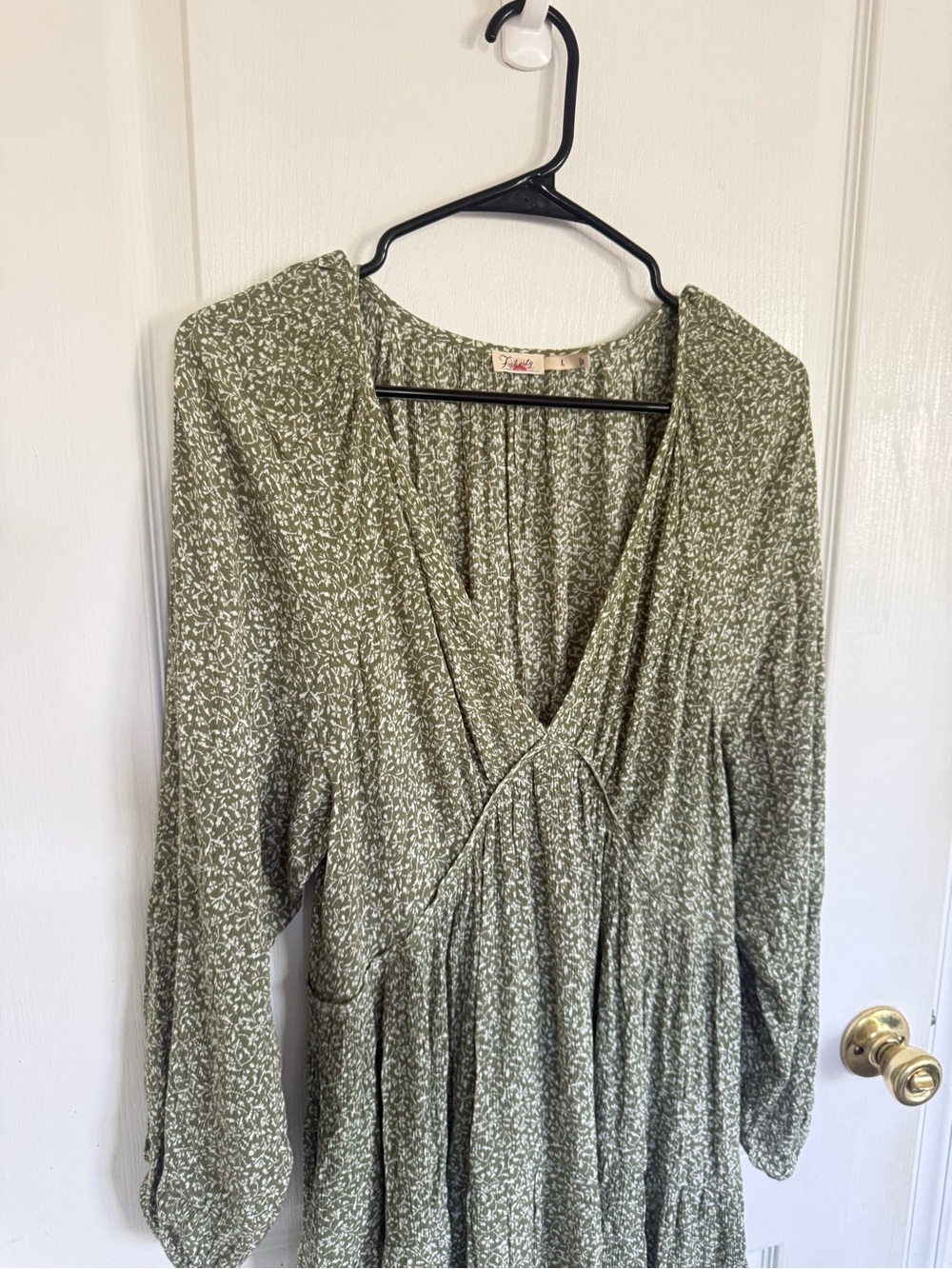 Faherty Sirene Green Floral Dress - Picture 4 of 9